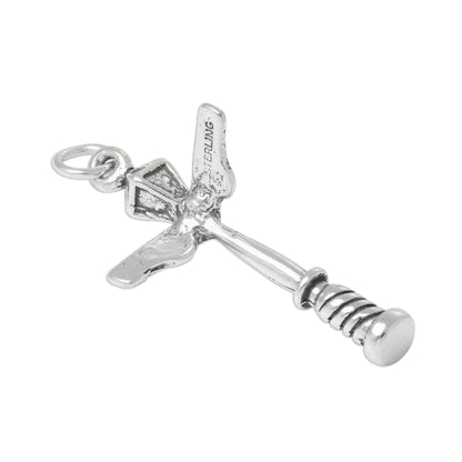 Sterling Silver 3D New Orleans Lamp Post Charm