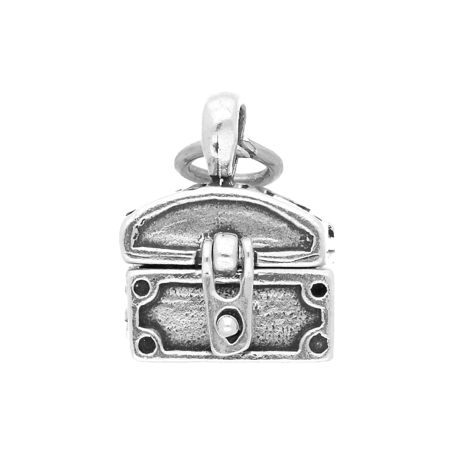Sterling Silver Small Treasure Chest Charm