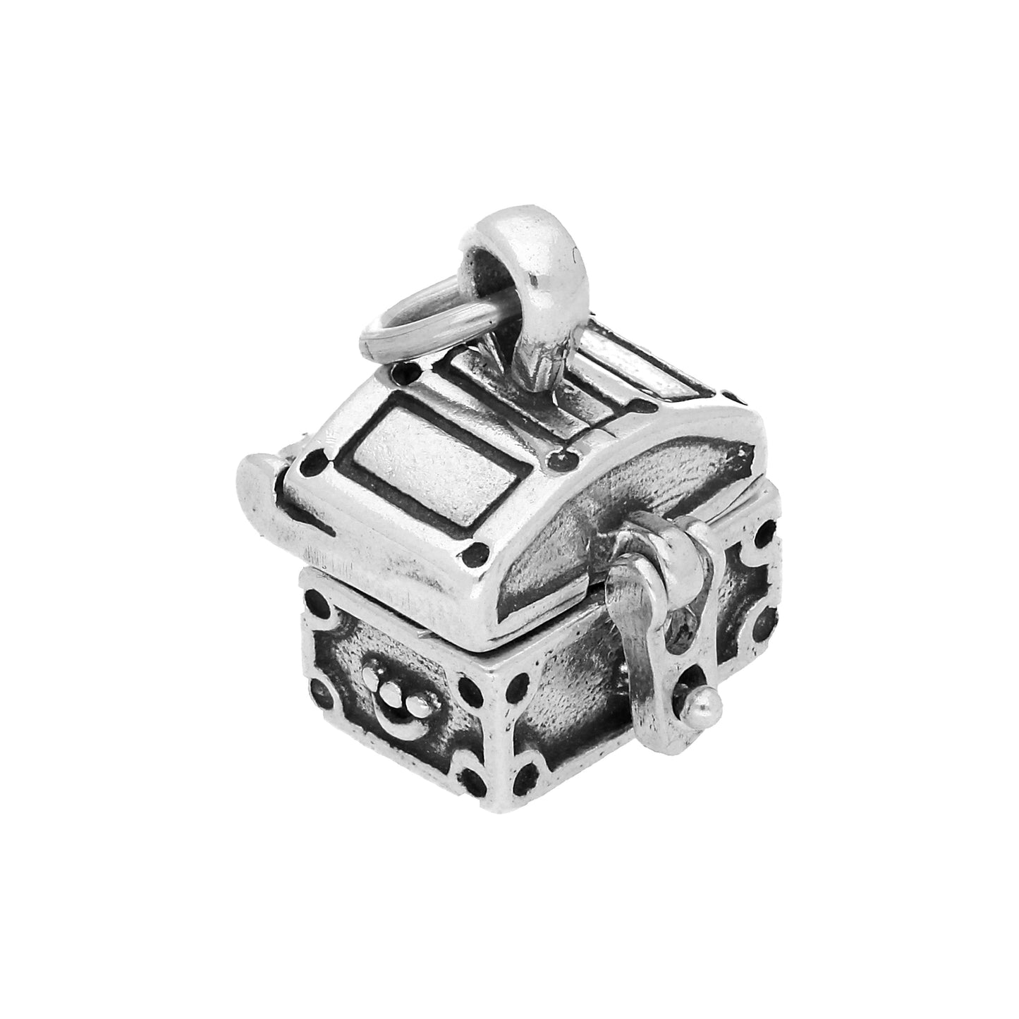 Sterling Silver Small Treasure Chest Charm