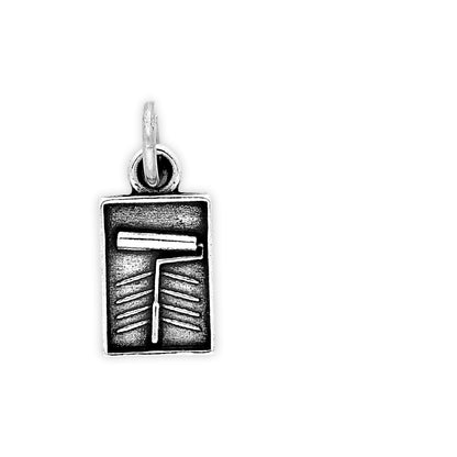 Sterling Silver Paint Roller and Brush Charm