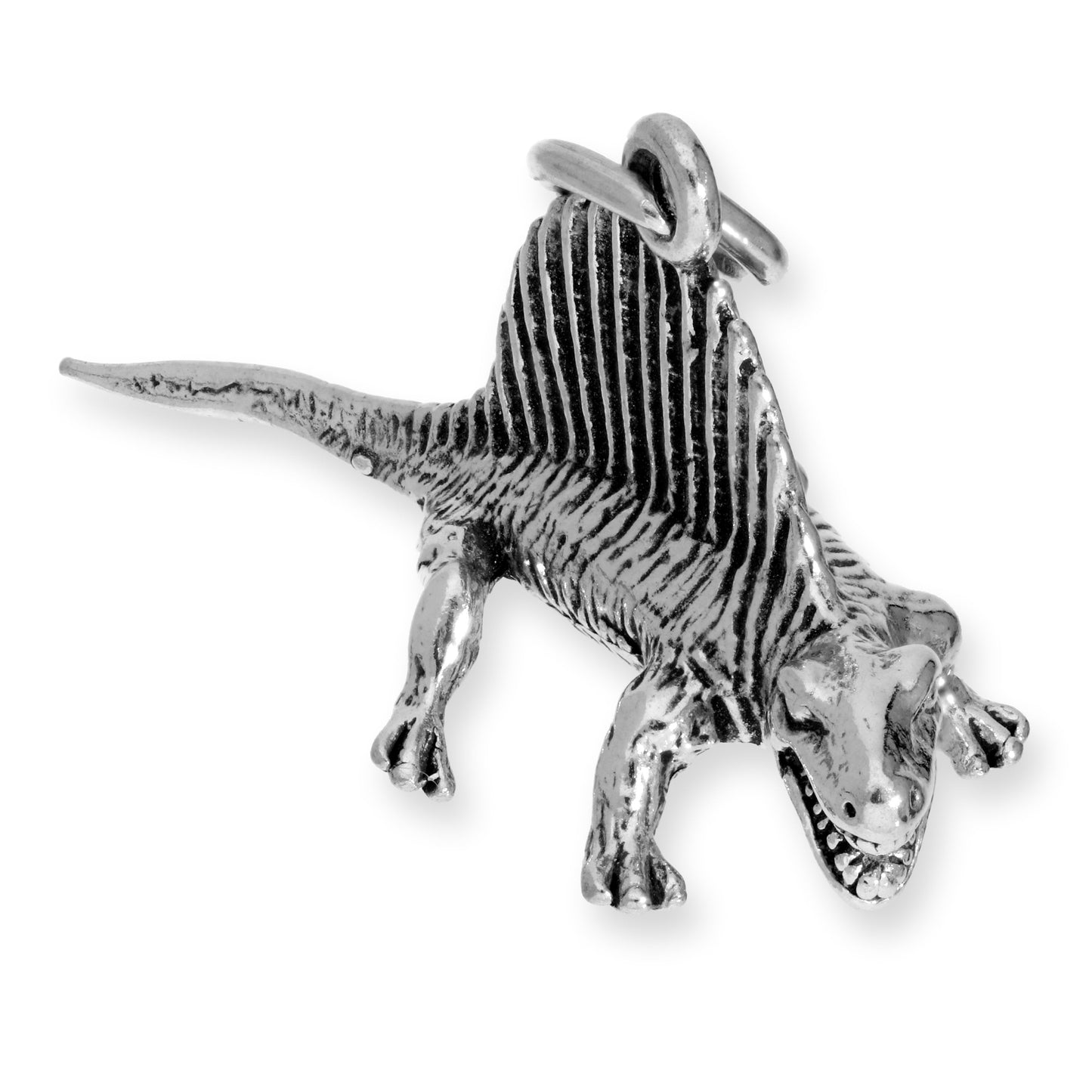 Sterling Silver Dimetrodon Dinosaur Charm