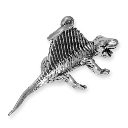 Sterling Silver Dimetrodon Dinosaur Charm