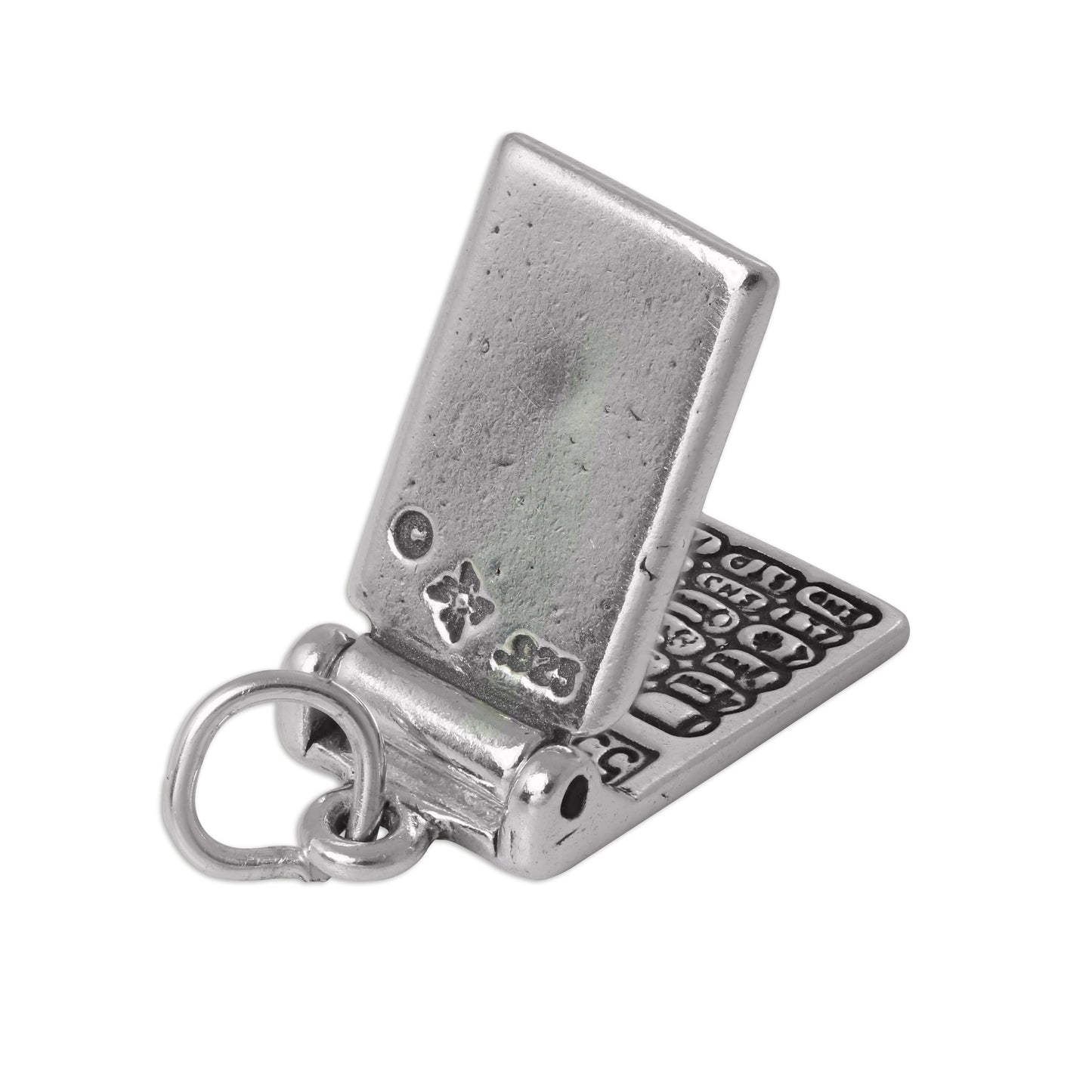 Sterling Silver 3D Mobile Phone Charm