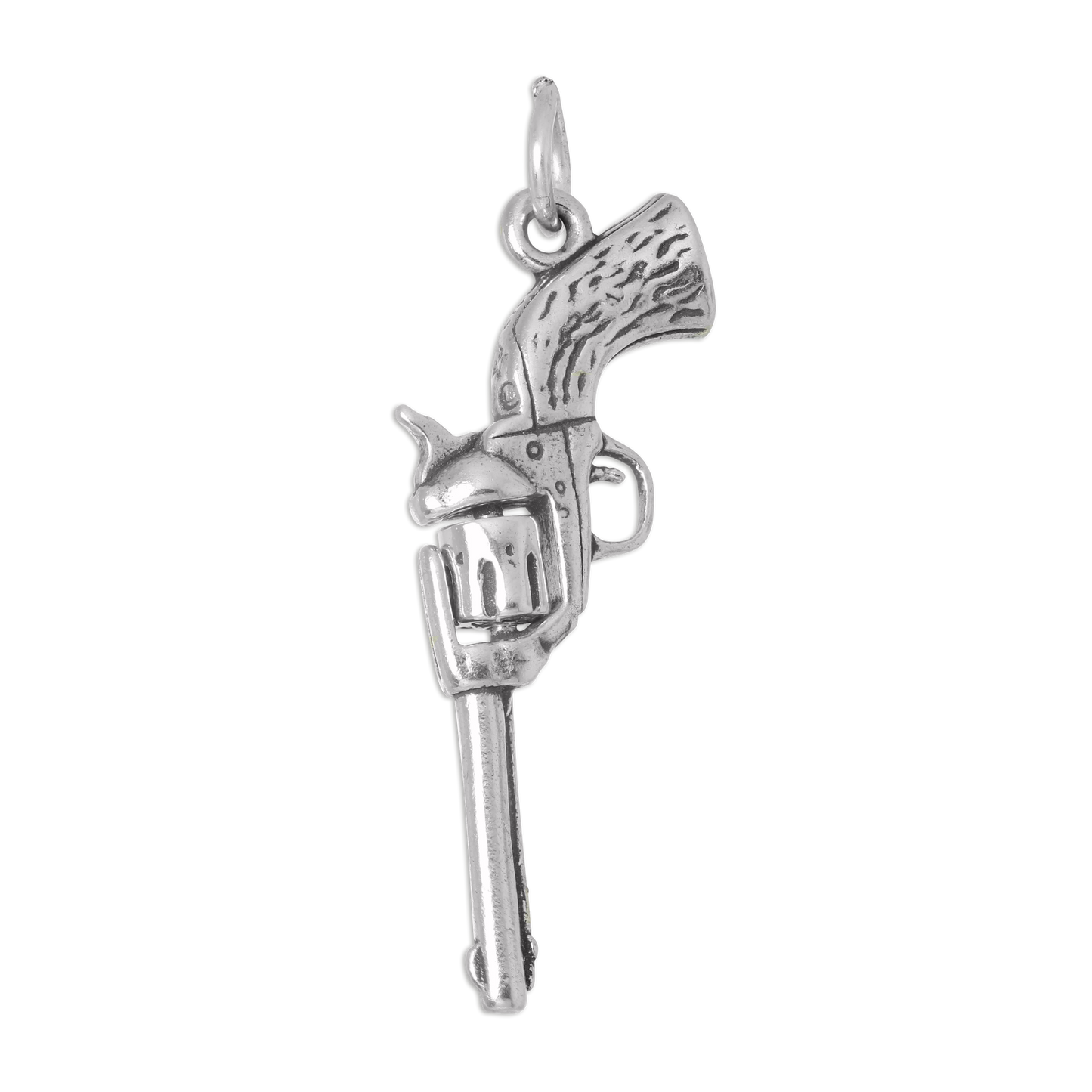 Sterling Silver 3D Moving Gun Charm