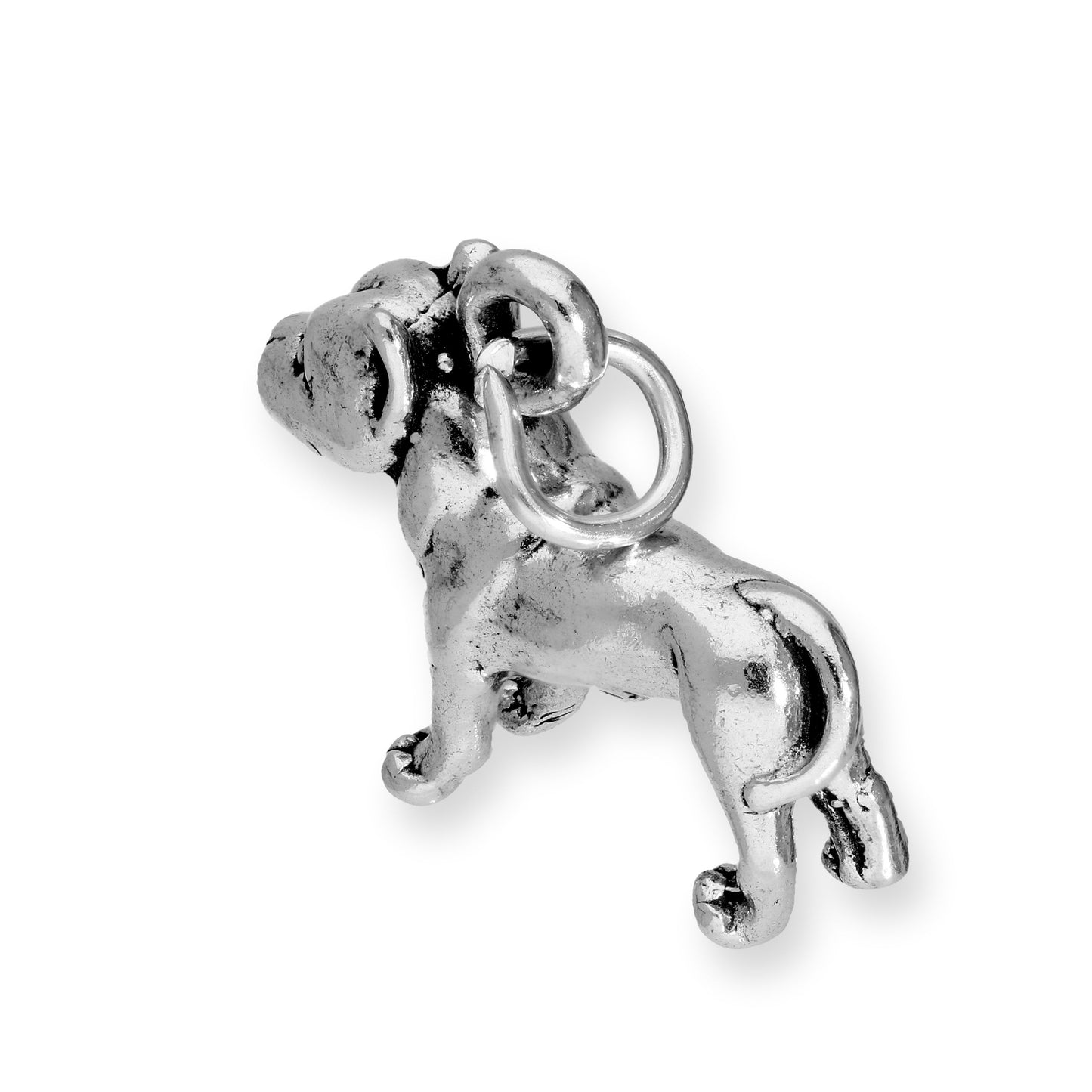 Sterling Silver Pit Bull charm