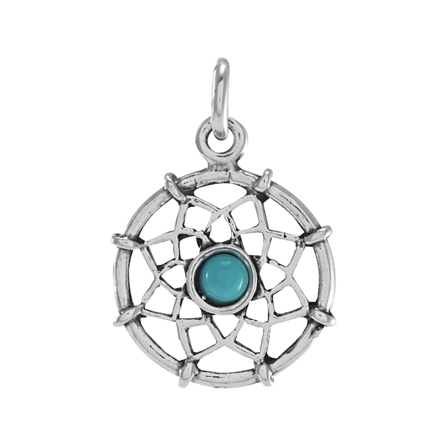 Sterling Silver Dream Catcher Charm