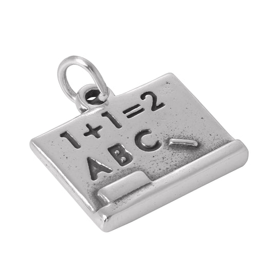 Sterling Silver Black Board Charm