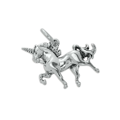 Sterling Silver 3D Unicorn Charm
