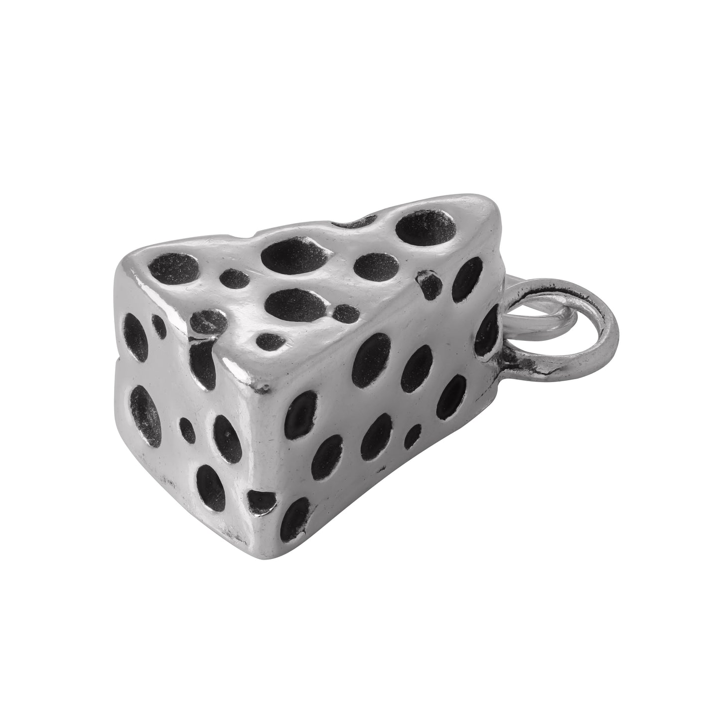 Sterling Silver Cheese Charm