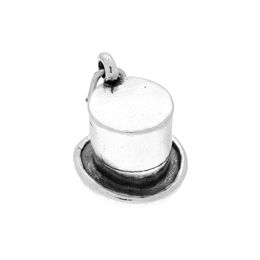 Sterling Silver Top Hat Charm