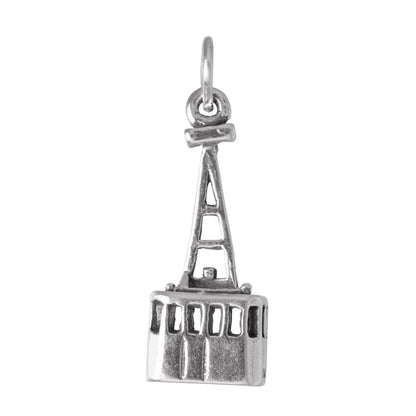 Sterling Silver Cable Car charm
