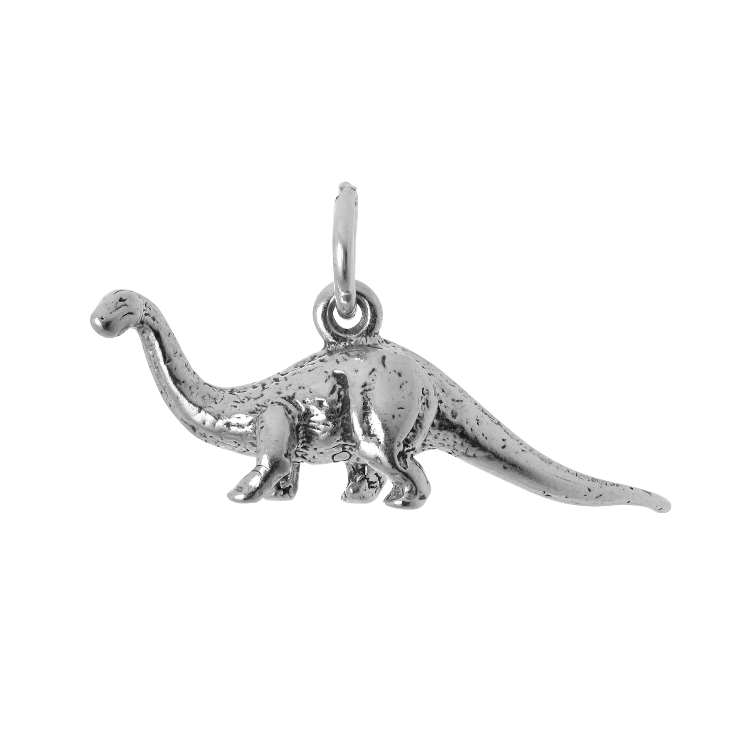 Sterling Silver 3D Brontosaurus Charm