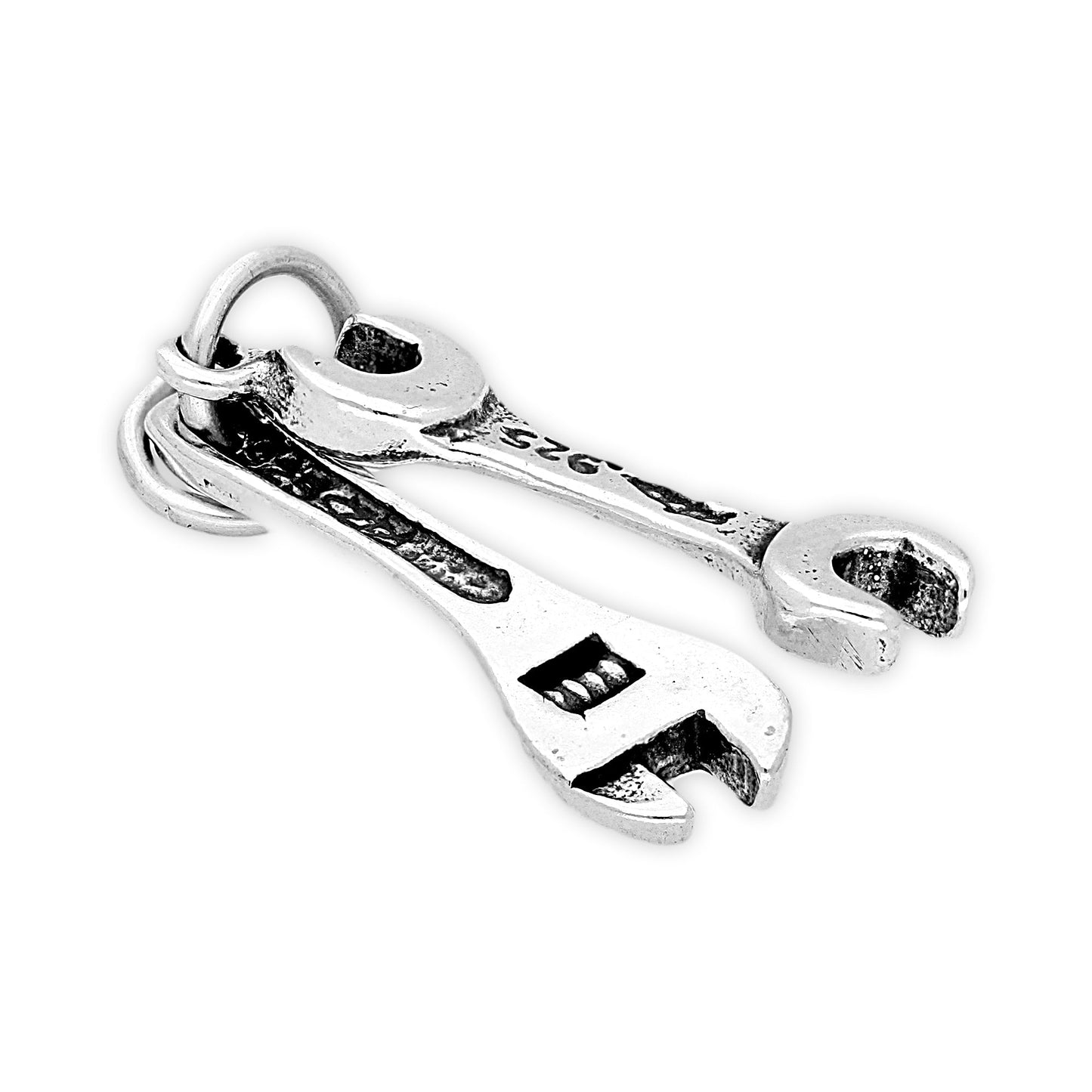 Sterling Silver Two Wrench Set Charm