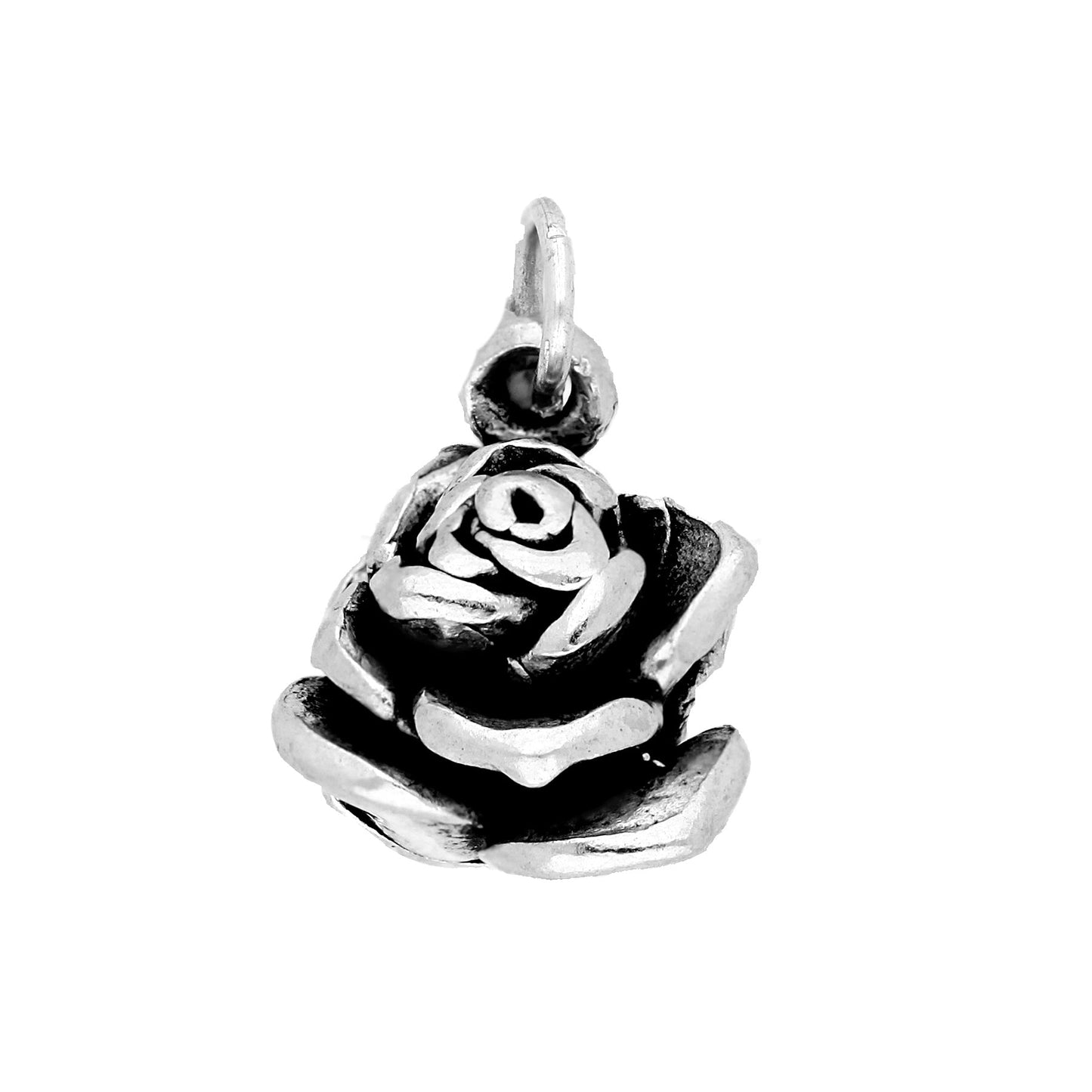Sterling Silver Rose Charm