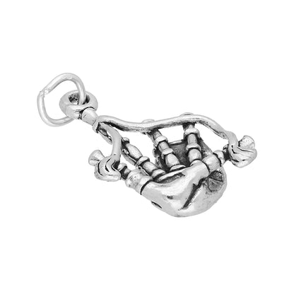 Sterling Silver Bagpipes Charm
