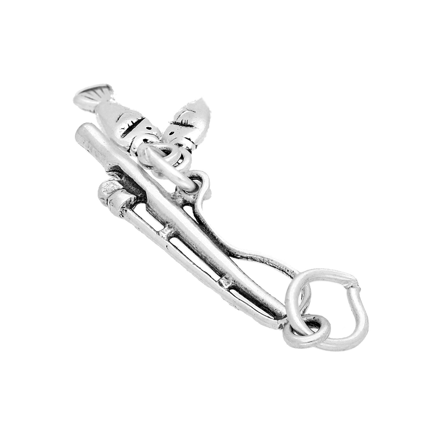 Sterling Silver Fishing Rod Charm