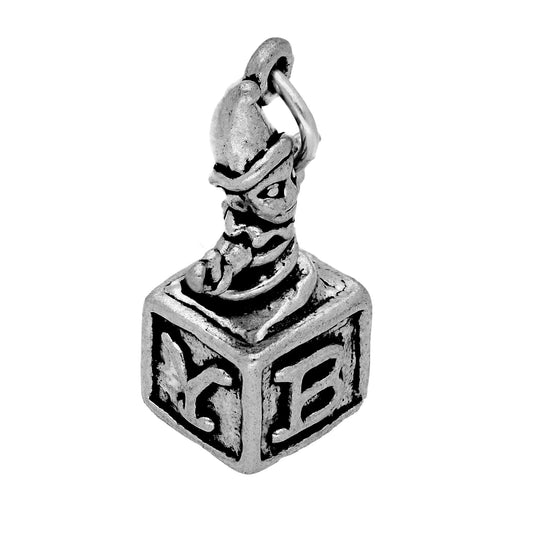 Sterling Silver Jack In The Box Charm