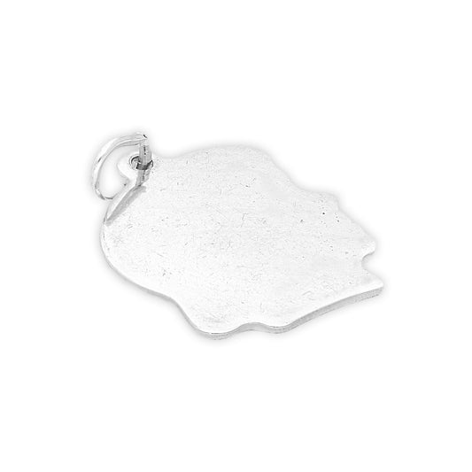 Sterling Silver Lady's Head Silhouette Charm