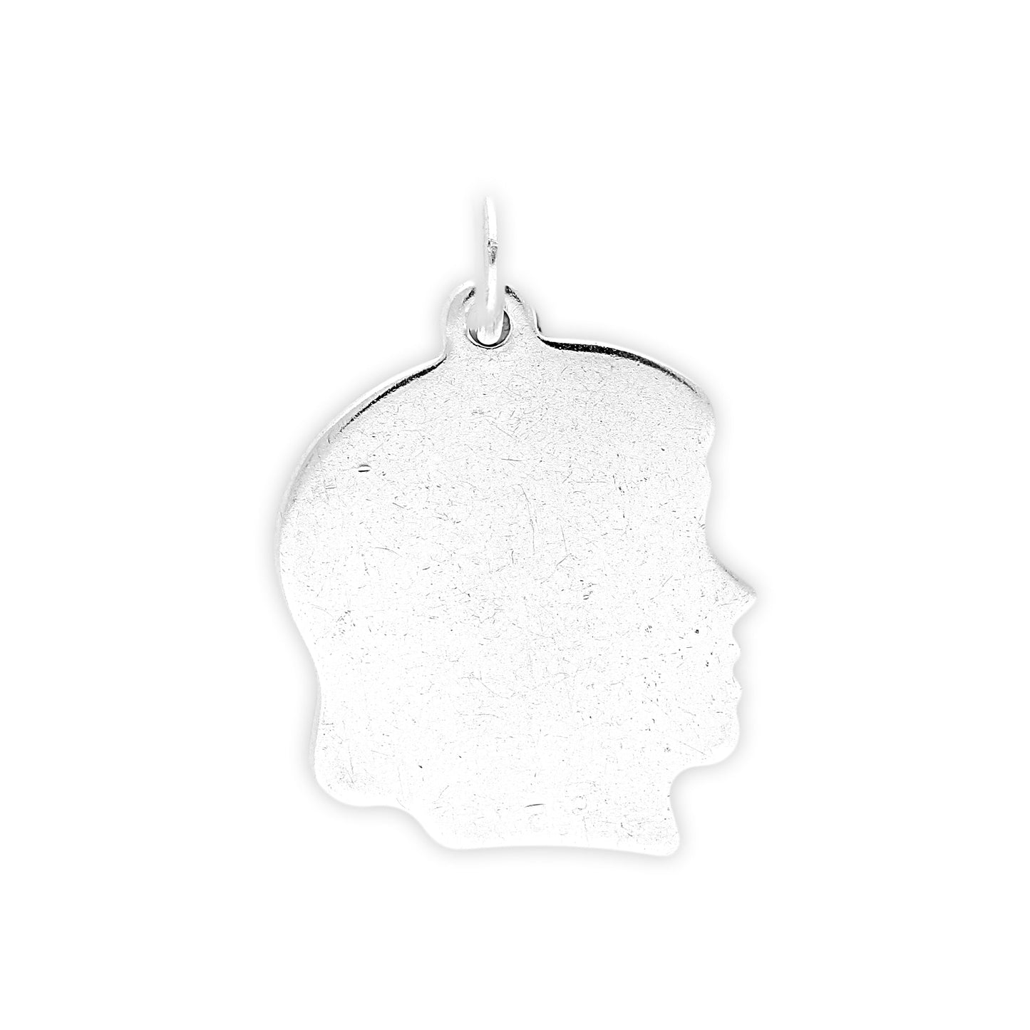 Sterling Silver Lady's Head Silhouette Charm