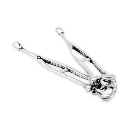 Sterling Silver Pair of Crutches Charm