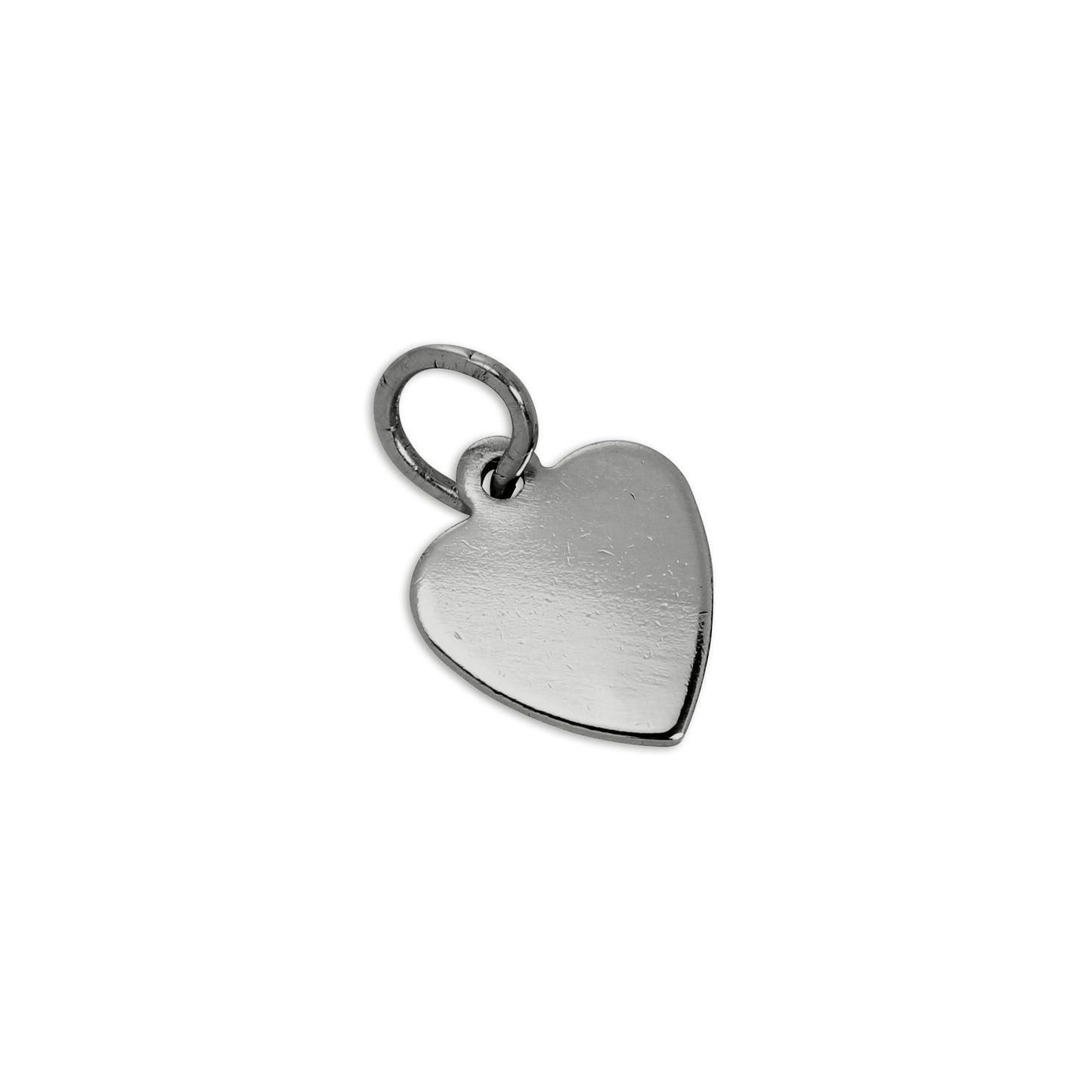 Sterling Silver Small Flat Heart Charm