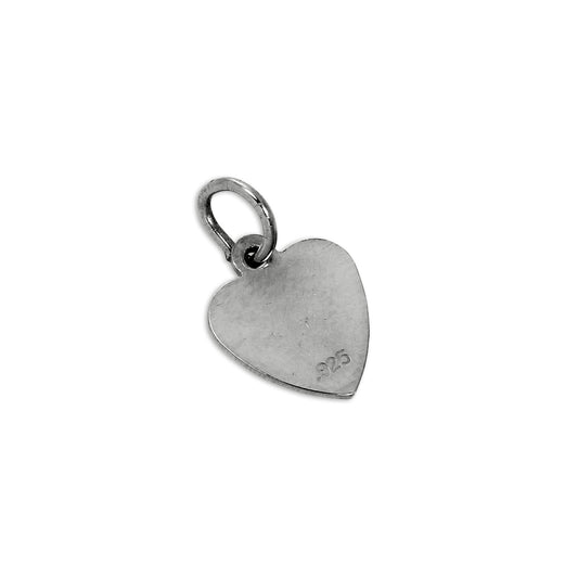 Sterling Silver Small Flat Heart Charm