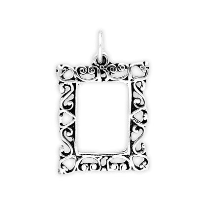 Sterling Silver Picture Frame Charm
