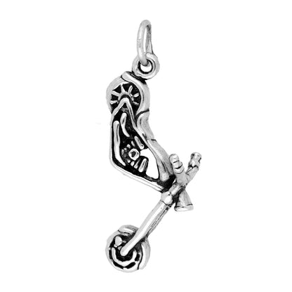 Sterling Silver Chopper Motorcycle Charm