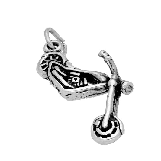 Sterling Silver Chopper Motorcycle Charm