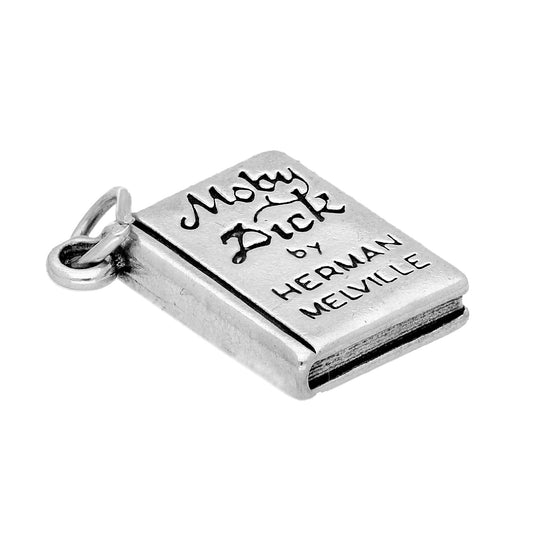 Sterling Silver Moby Dick Book Charm