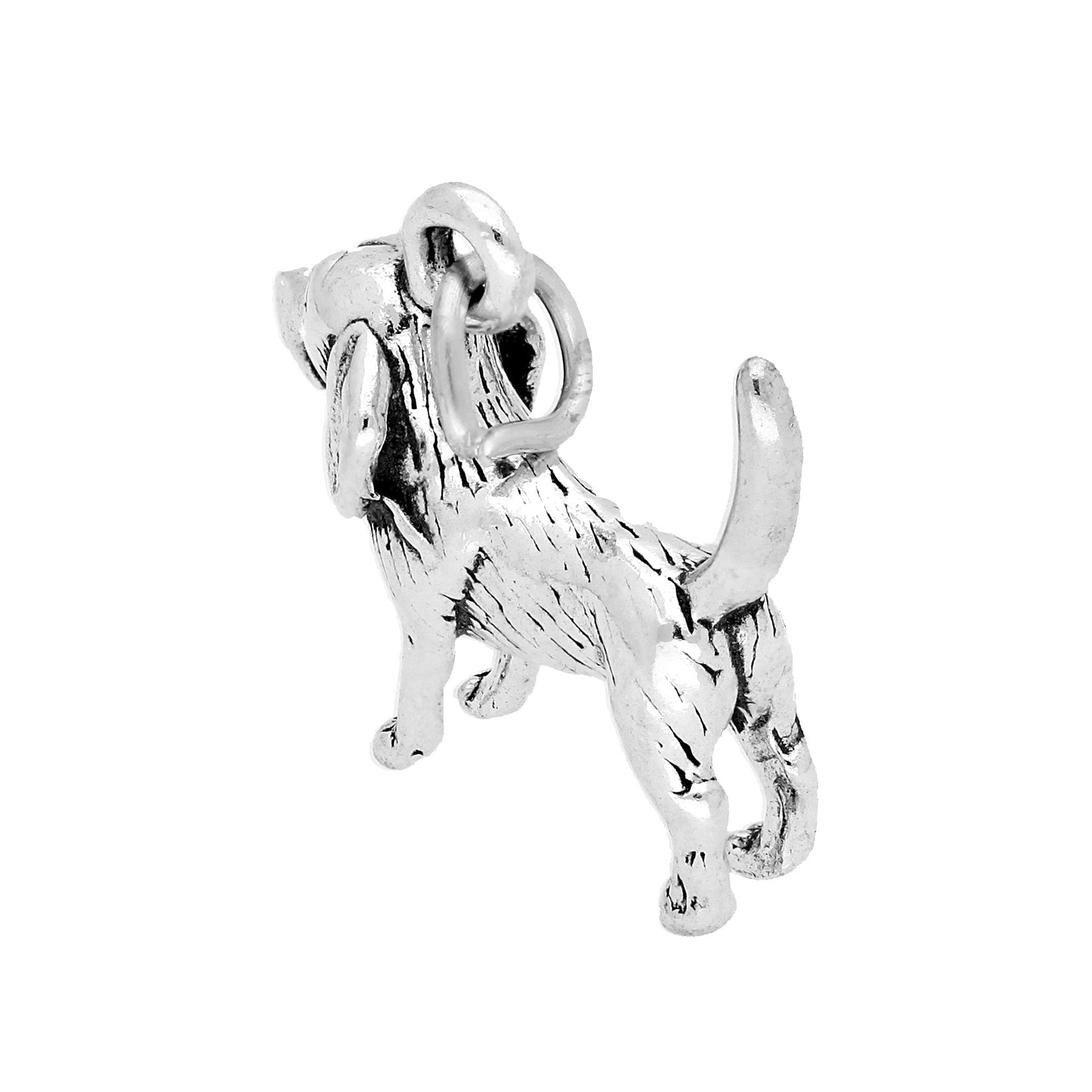 Sterling Silver Beagle Dog Charm