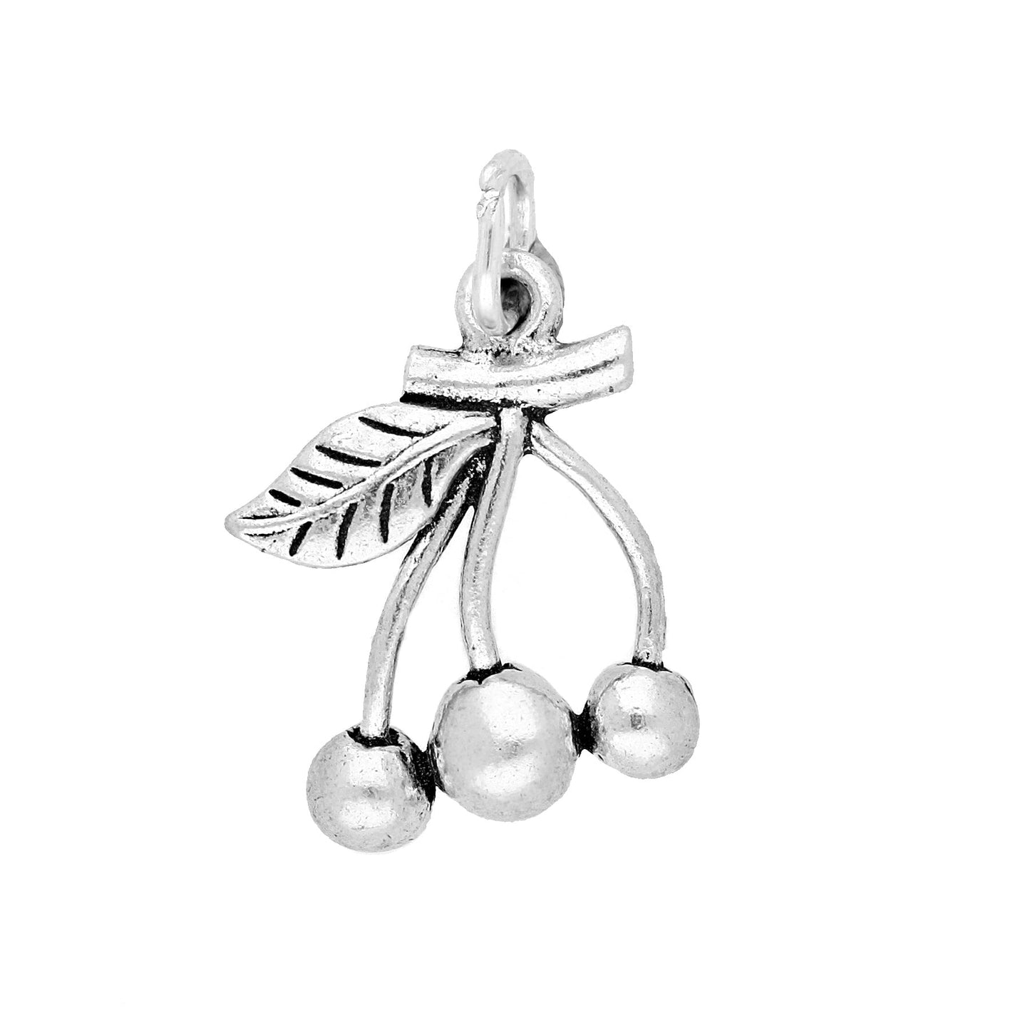 Sterling Silver Cherry Charm