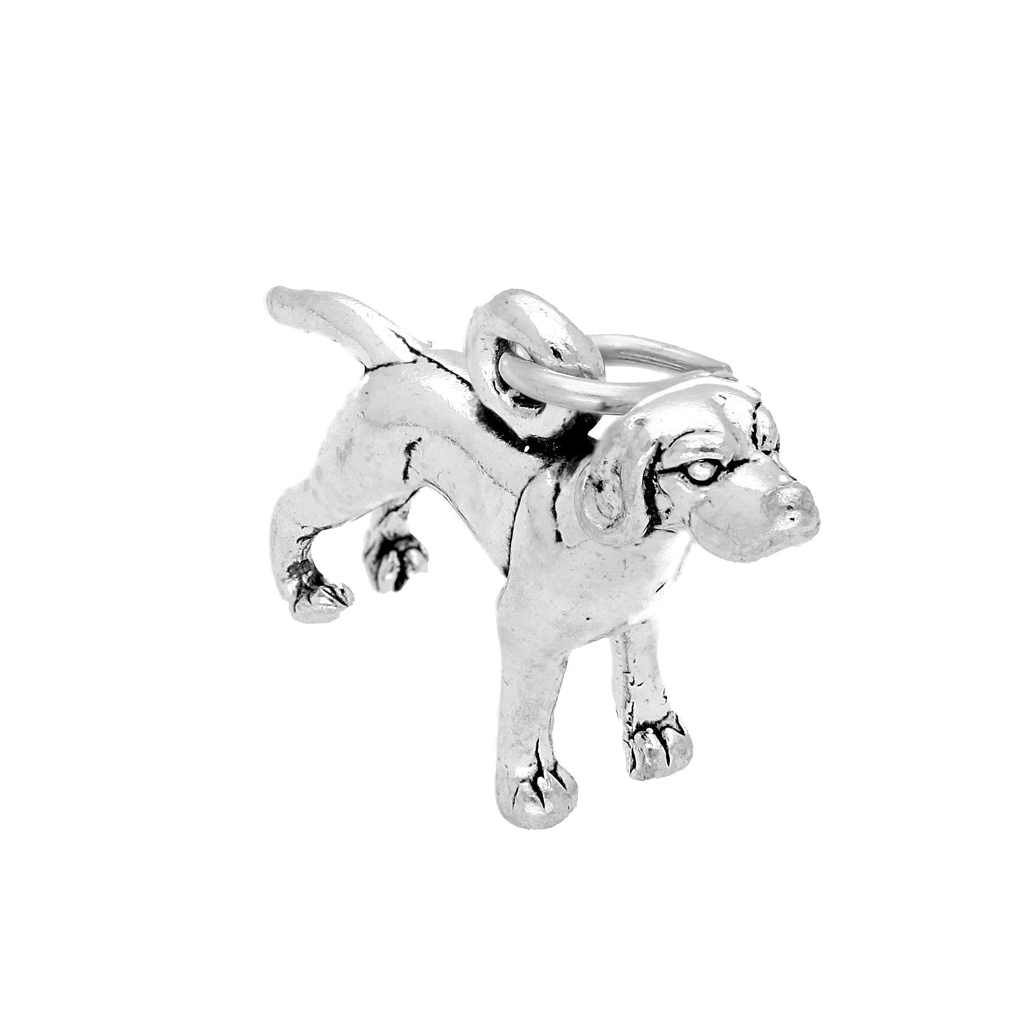 Sterling Silver Pointer Dog Charm