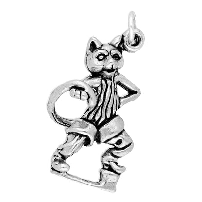 Sterling Silver Puss in Boots Charm