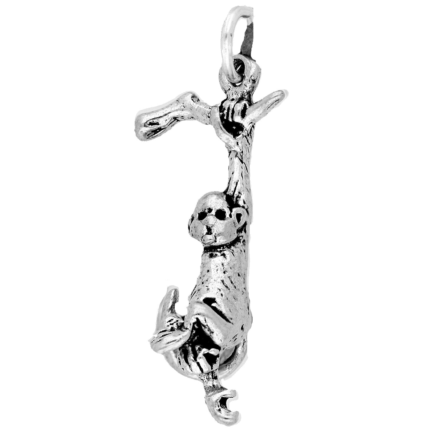 Sterling Silver Hanging Monkey Charm