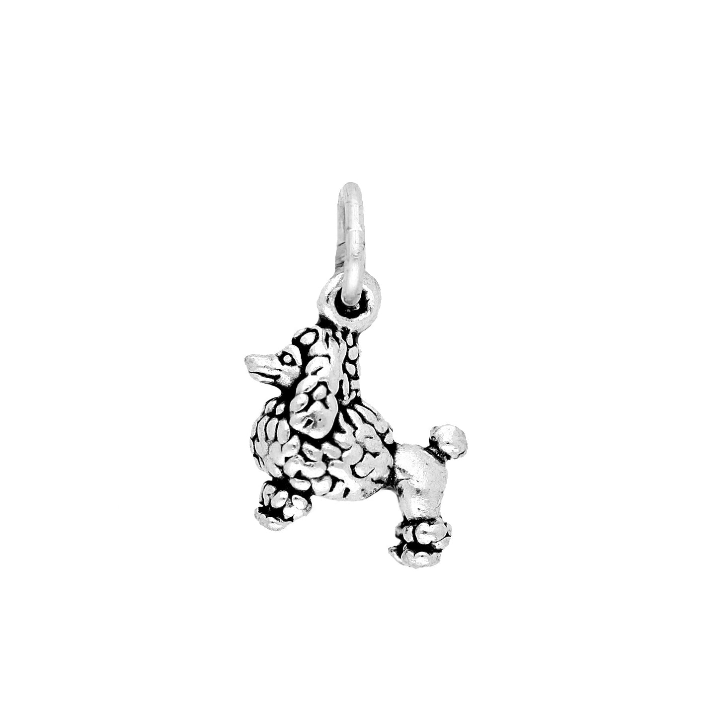 Sterling Silver Small Poodle Charm