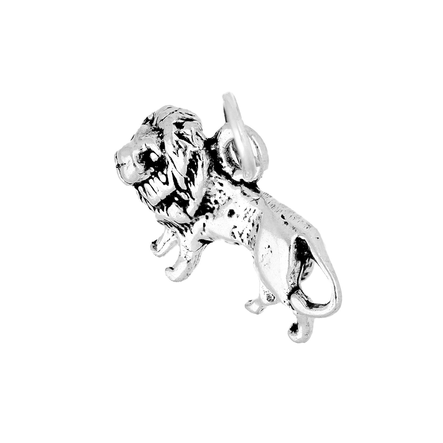 Sterling Silver Elegant Lion Charm