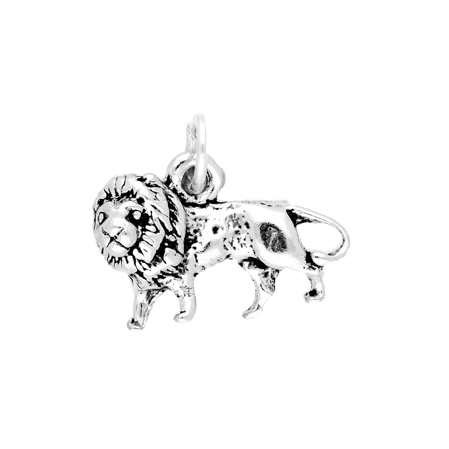 Sterling Silver Elegant Lion Charm
