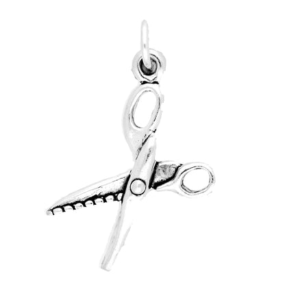 Sterling Silver Pinking Shears Scissors Charm