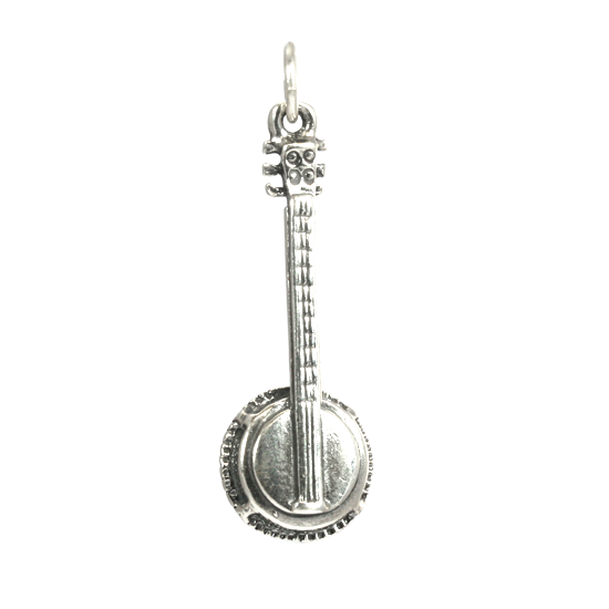 Sterling Silver Banjo Charm