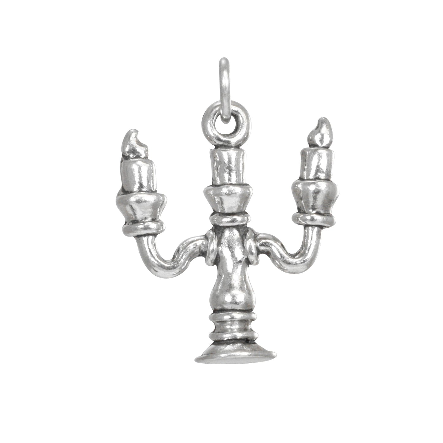 Sterling Silver Candlestick Cartoon Charm
