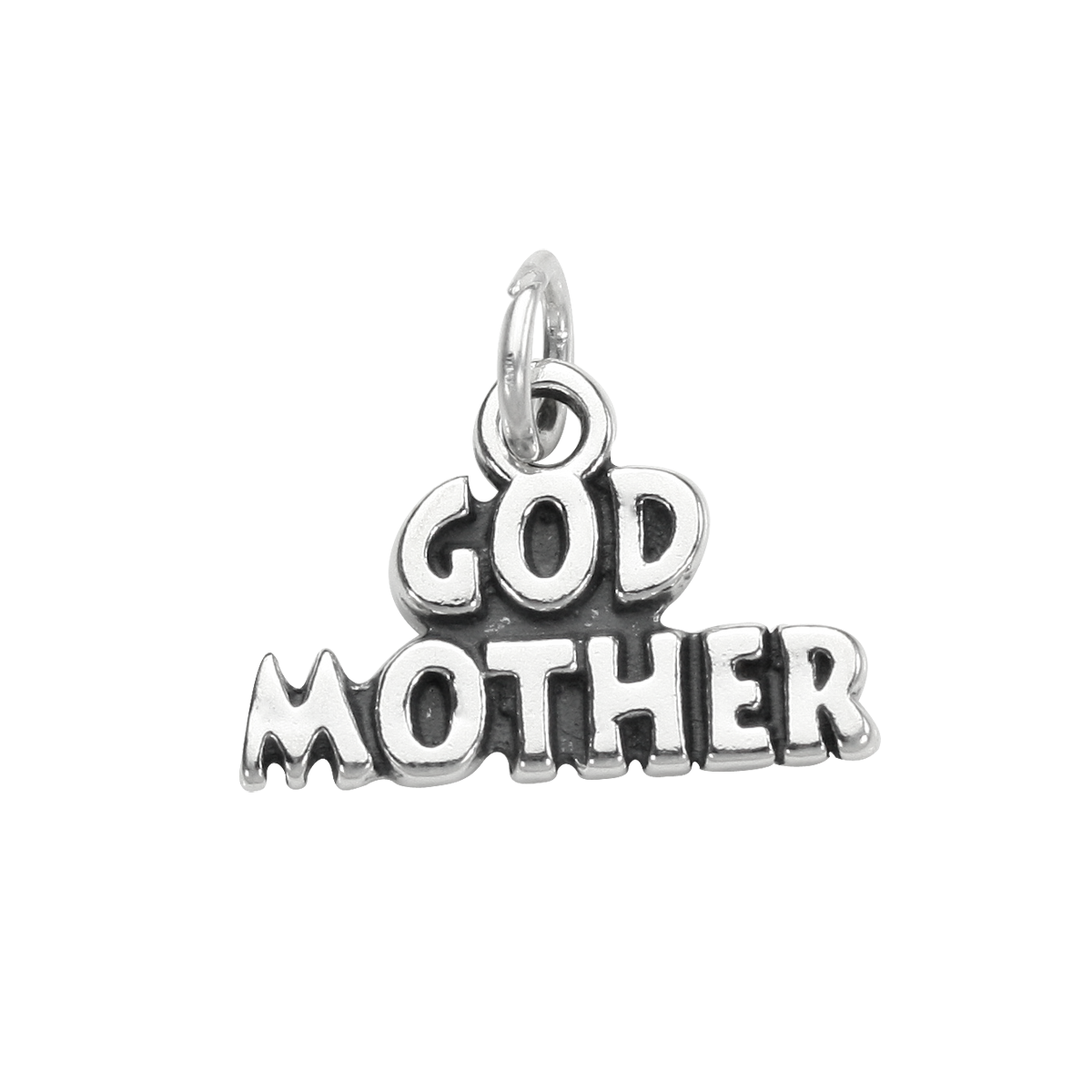Sterling Silver God Mother Charm