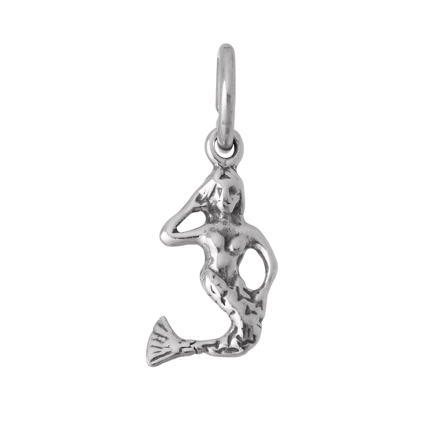 Sterling Silver Small Mermaid Charm