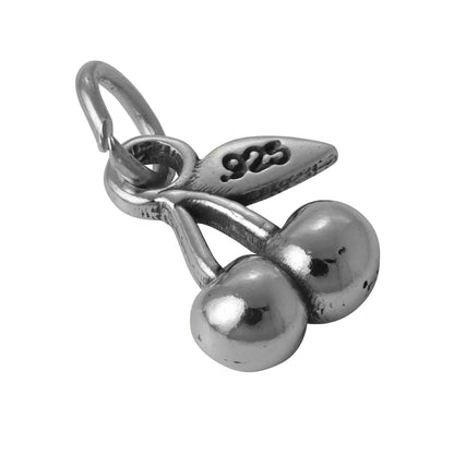 Sterling Silver Cherries Charm