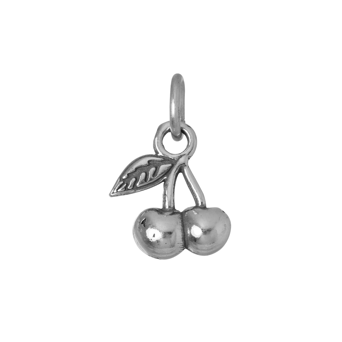 Sterling Silver Cherries Charm