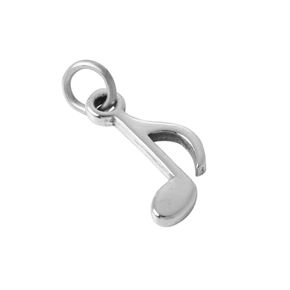 Sterling Silver 8th Musical Note Charm