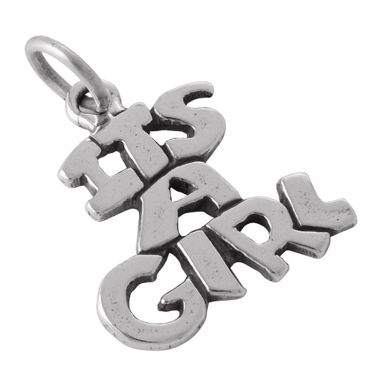 Sterling Silver Its a Girl Charm