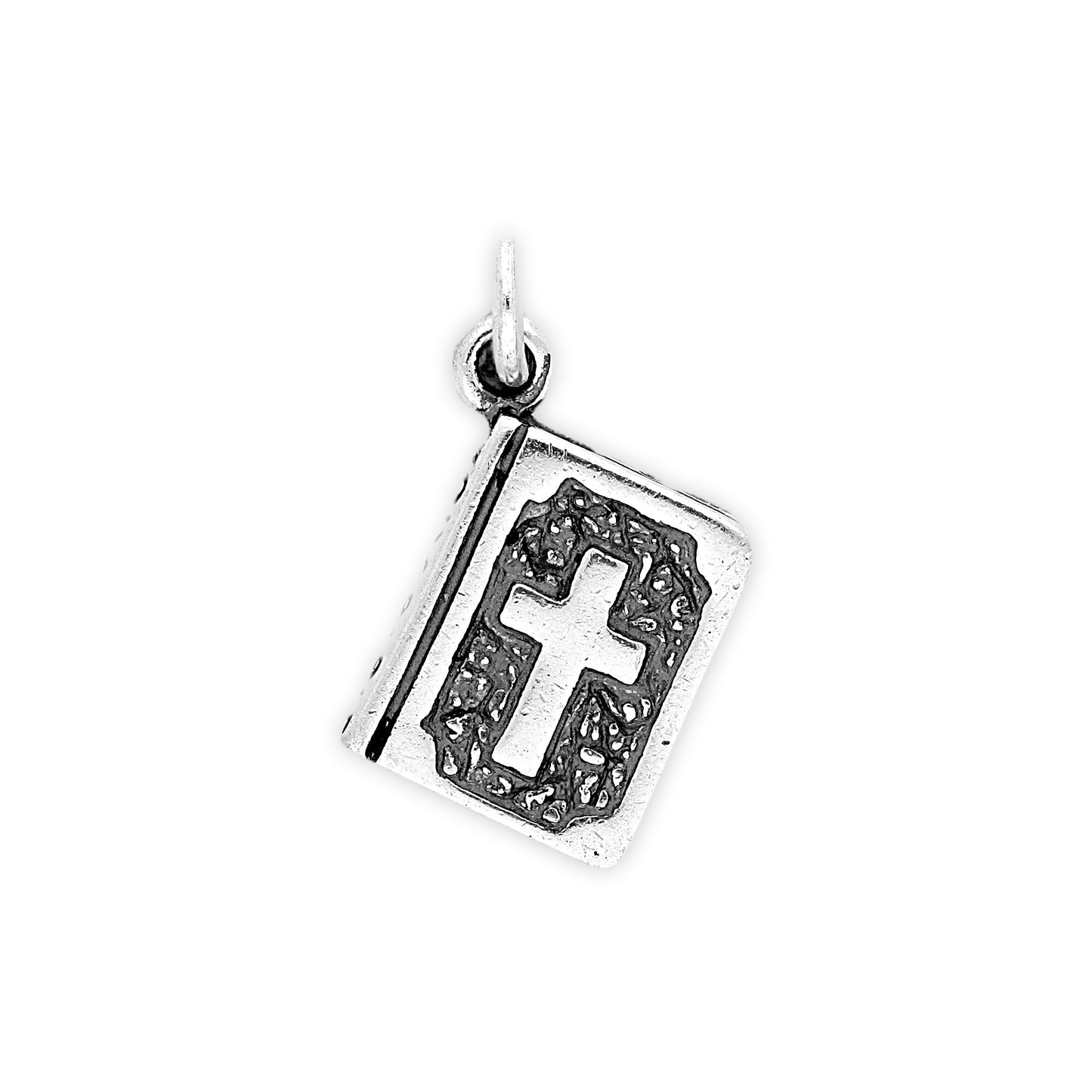 Sterling Silver Holy Bible Charm