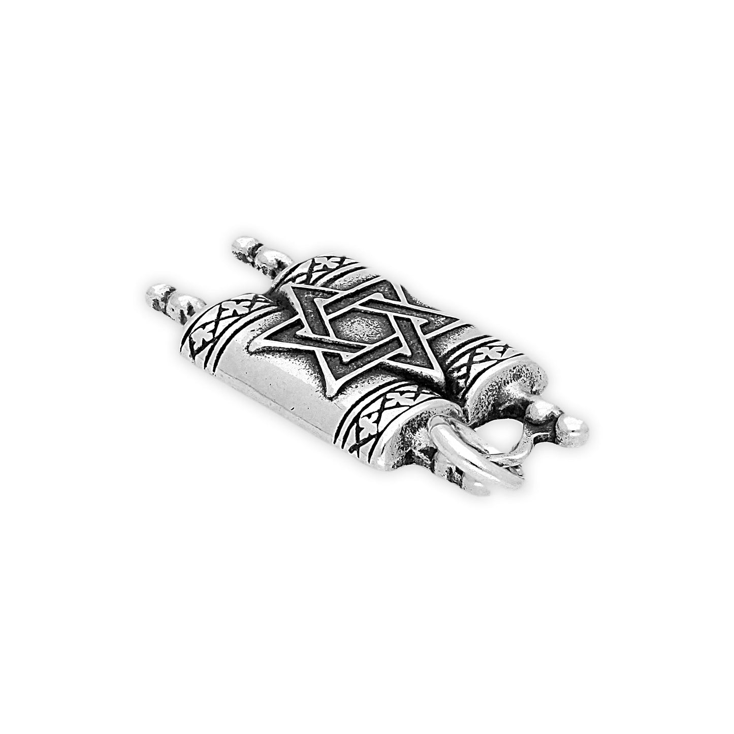 Sterling Silver Torah Charm