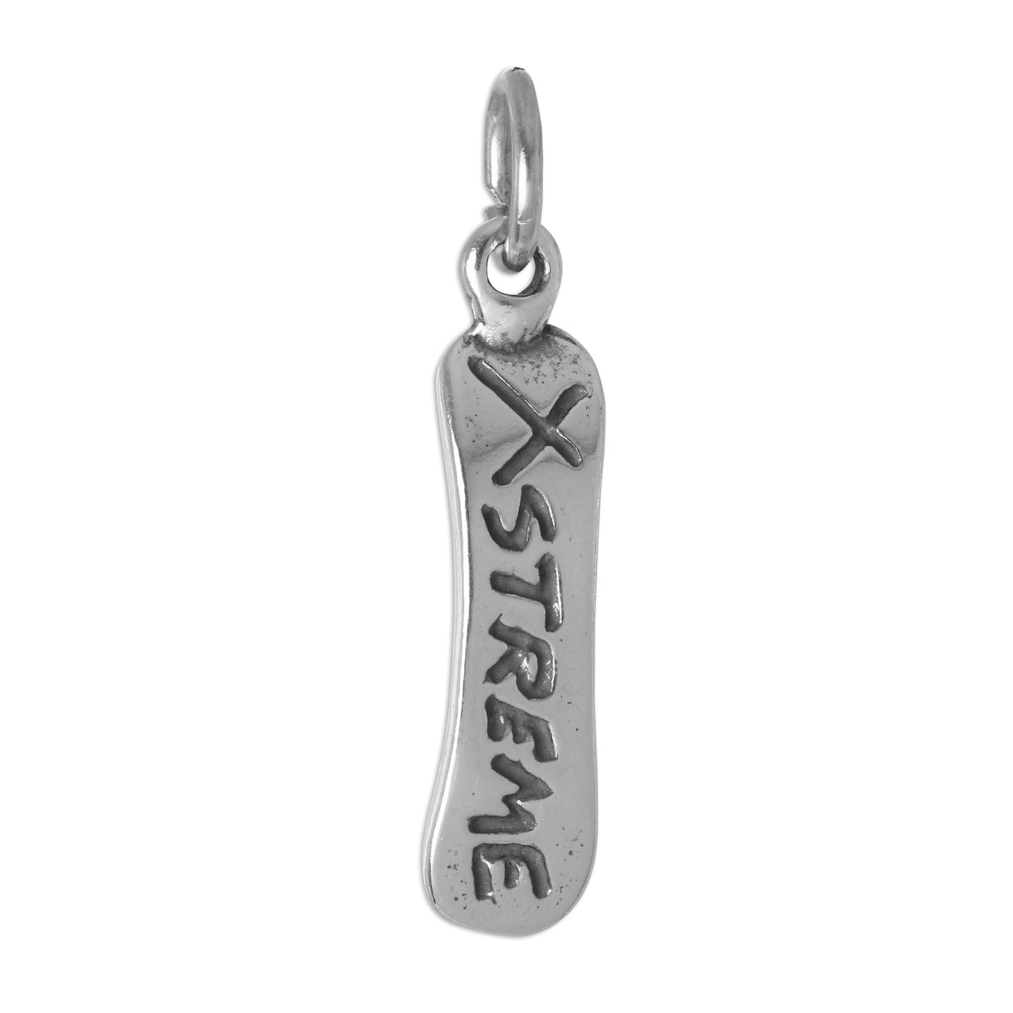 Sterling Silver Snowboard Charm